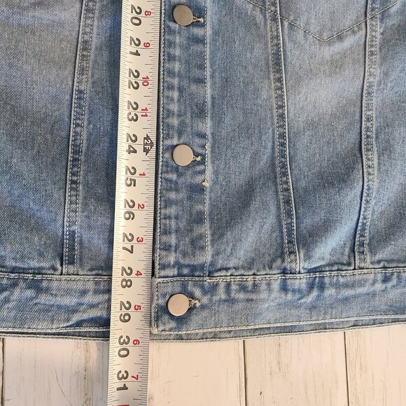 Milio Milano Italy Denim Vest Cut Off Sleeve Biker Trucker Grunge NEW XL Button - Picture 6 of 10